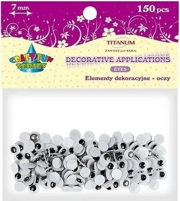 Image de Yeux sans colle ni cils 7mm 150pcs