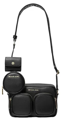 Produktbild von Michael Kors Jet Set Travel Medium Leder Messenger Bag - Schwarz