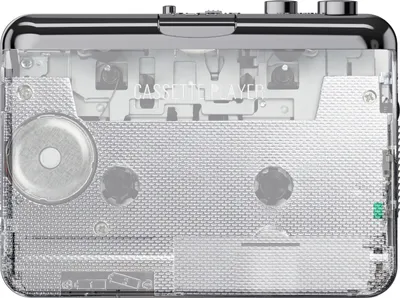 Obrázek produktu pro ezcap218PT přenosný kazetový přehrávač, kazety ve formátu MP3, funkce automatického přetáčení, se střihovým softwarem, lze použít i jako samostatnou vysílačku se sluchátky