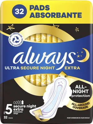 Produktbild von ALWAYS Ultra Secure Night Extra 32 ks