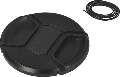 Produktbild von vhbw Objektivdeckel 77 mm kompatibel mit Canon EF-S 10-22 mm 3.5-4.5 USM, EF-S 17-55 mm 2.8 IS USM Kamera - Kunststoff Schwarz, mit Innengriff