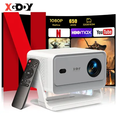 Produktbild von Mini-Projektor – Tragbarer Projektor – Heimkino – Android 11 – Full HD (1920x1080) – 650 ANSI Lumen