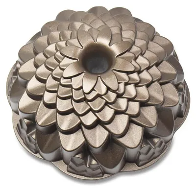 Productafbeelding van Bakvorm, bloemvorm, antiaanbaklaag, bronskleurig, 20 x 20 x 8 cm