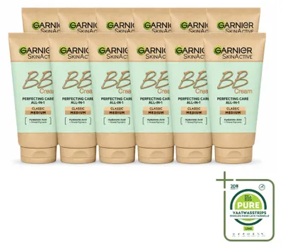 Produktbild von 12 x Garnier SkinActive BB Cream Classic Medium 5-in-1 - 50 ml - Großpackung - 12 Stücke