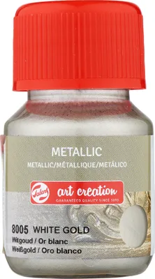Obrázok produktu pre Talens Art Creation Metallic Farba na sklo White Gold 30 ml 1 ks