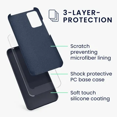 Produktbild von kwmobile Hülle kompatibel mit Xiaomi Redmi Note 11 Pro / Note 11 Pro (5G) / Note 12 Pro (4G) Hülle - Silikon Handy Case - Handyhülle weiche Oberfläche