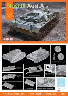 Produktbild von Dragon 7557 - 1/72 WWII Stug.III Ausf.