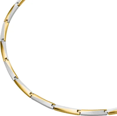 Produktbild von Boccia Damen Collier 08076-02 Titan bicolor goldplattiert