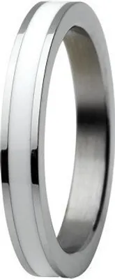 Image de Skagen Bague Femme Argent/Blanc JRSW036, Taille de la bague:49 (15.7) SS5 M13