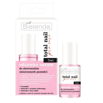 Zdjęcie produktu dla Bielenda Total Nail Pro Care Odżywka-Serum Do Paznokci 5W1 Ekstremalnie Zniszczone