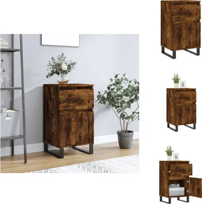 Productafbeelding van vidaXL Dressoir, gerookt eikenfineer, 40x35x70 cm, houtvezel - Dressoirs
