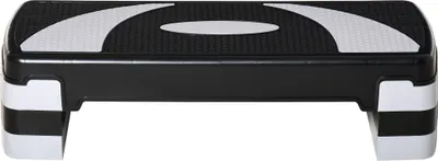 Produktbild von Aerobic-Stepper 3-stufig höhenverstellbar 80 x 31 x 20 cm Schwarz+Grau