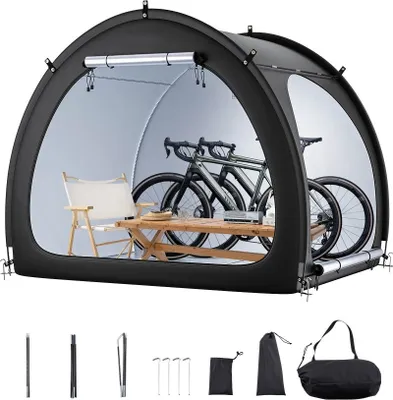 Produktbild von Fahrradzelt Fahrradgarage - Aufbewahrung für 4-5 Fahrräder - Maße 1706x2133x1524mm - Fahrradschuppen