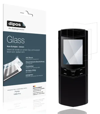 Produktbild von 2x Schutzfolie für Plyisty V888 Pro - Anti-Shock 9H Folie dipos Glass Kunststoffglas