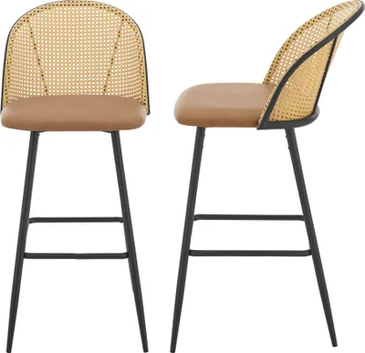 Obrázok produktu pre [en.casa] Barhocker Gausdal 2er Set Barstuhl mit