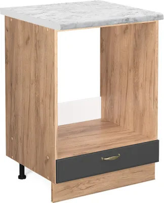 Immagine prodotto di Mobile per forno da incasso Vicco Fame-Line Antracite-oro 60 cm , PL Marmo, Model 45924
