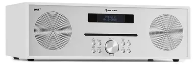 Produktbild von Auna Radio, DAB Radio mit CD Player zur Wandmontage, DAB Plus Radio mit Bluetooth, DAB/DAB+/FM Radio, Küchenradio mit LCD Display, MP3, Streaming, Digitalradio Klein, Radio mit Wecker & Fernbedienung