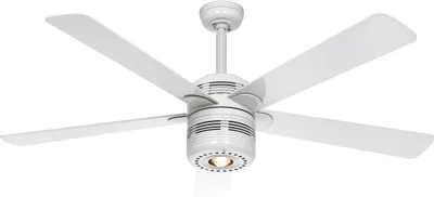 Obrázek produktu pro Stropní ventilátor s osvětlením a bílými stahovacími řetízky ALU