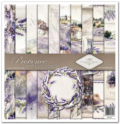Produktbild von Scrapbooking-Papier Set 30×30 cm – SLS-061 Provence scented with lavender – ITD Collection