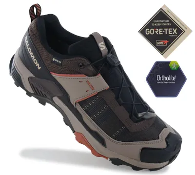 Image de Salomon X ULTRA 5 GTX - GORE-TEX - Chaussures de randonnée pour hommes, chaussures de trekking, couleur marron, référence 491027, taille européenne 40 2/3, taille britannique 7