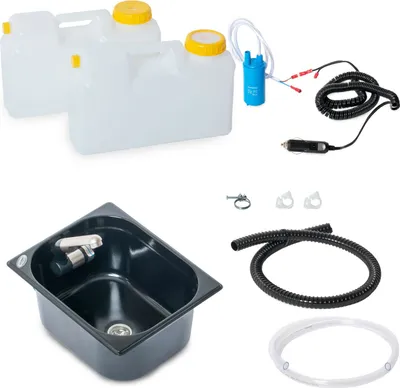Image de 12V Mini-cuisine kit delavabo 325x265x150mm Foncé T4 T5 T6