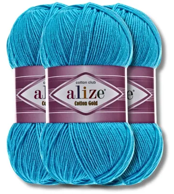 Produktbild von Alize 3x 100g Baumwolle Gold Wolle, Uni, Häkeln, Stricken (16)