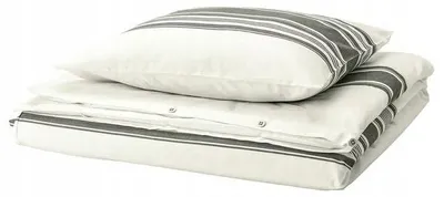 Produktbild von IKEA JÄTTEFRÄKEN Bettwäsche-Set Baumwolle Streifen 150x200 cm