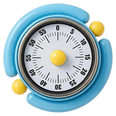 Produktbild von Mechanischer Küchentimer 60 Minuten, Magnet Timer ohne Batterie, visueller Countdown für Lernen, Schule & Pomodoro Technik