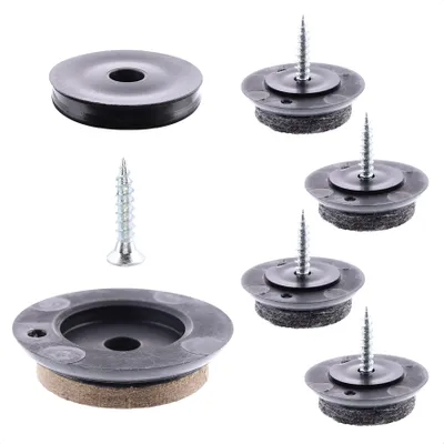 Produktbild von WAGNER QuickClick® Filzgleiter SYNO SLIM - 4x Schraube, 4x Basis Ø 14 mm & 4x Gleiter Ø 25 mm, DE Ware - 16791599