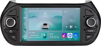 Zdjęcie produktu dla Fiat Fiorino / Citroen Nemo / Peugeot Bipper Seria S Radio samochodowe z systemem Android – CarPlay, Android Auto, wyświetlacz HD 1024x600, Bluetooth, RDS, podwójny DIN – 1 GB pamięci RAM, 32 GB pamięci