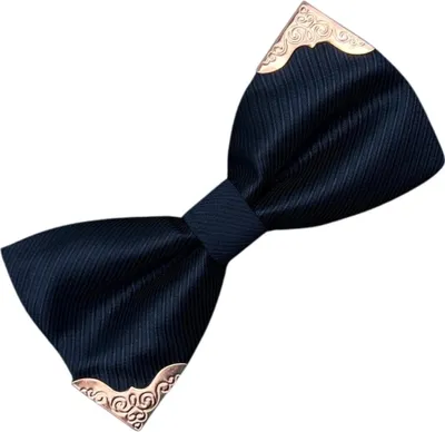 Immagine prodotto di Papillon regolabile blu navy da uomo, elegante con abbellimento
