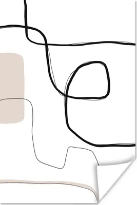 Produktbild von MuchoWow® Poster Abstrakt - Pastell - Minimalismus 40x60 cm - Plakate für die Wand - Poster Babyzimmer