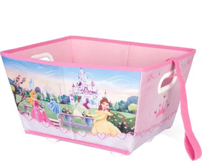 Produktbild von Disney Princess rollbare Aufbewahrungsbox Rollbox Spielzeugbox Spielzeugkiste mit Rädern