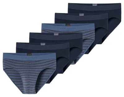 Produktbild von Schiesser 6er Pack 95/5 Baumwolle Rio Slip / Unterhose Hochwertiger Single Jersey für besten Tragekomfort, Elastischer Bund für perfekten Sitz und Bewegungsfreiheit, Bequeme Beinausschnitte für angenehmen Alltag