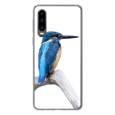 Produktbild von MuchoWow® Handyhülle Schutzhülle Hülle für Huawei P30 Eisvogel - Zweig - Schnabel Silikon Softcase Handy Hülle - Kartenbesitzer