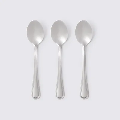 Produktbild von Teelöffel Kaffeelöffel Set 3 Stück Mokkalöffel Desertlöffel rostfrei 14,5 cm