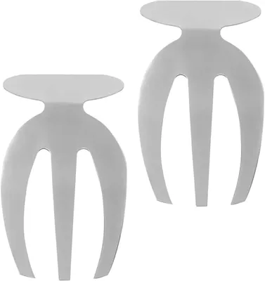 Produktbild von Set mit 2 Salatgabeln aus Edelstahl mit korrosionsbeständiger, hochglanzpolierter Oberfläche zum Servieren von Obst/Salaten, vielseitig einsetzbar