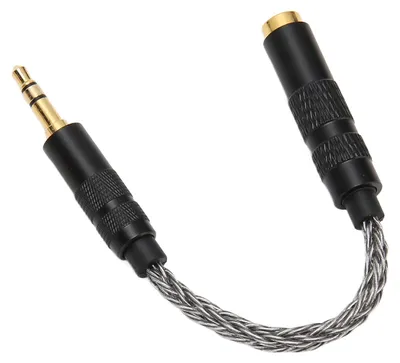 Zdjęcie produktu dla adapter 4,4 mm na 3,5 mm, kabel adaptera słuchawek, przenośny kabel adaptera słuchawek, zbalansowana wtyczka 4,4 mm na gniazdo stereo 3,5 mm, kabel adaptera, kabel adaptera słuchawek,