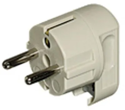 Produktbild von Bticino SCHUKO-WINKELSTECKER SEITL.EIN (2016NB WS FLACH)