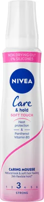 Produktbild von NIVEA - Haarschaum - Pflege & Festigkeit Weiche Haarwurzeln - 24 Stunden Schutz - 250 ml - 1 Stück
