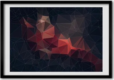 Produktbild von Bild - Bilderrahmen - 100 cm x 70 cm - MDF - Rahmen - Foto - Wandkunst abstrakt