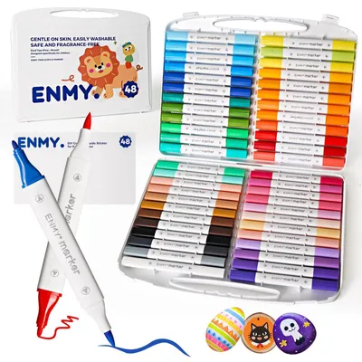 Obrázek produktu pro Omgoods – Sada 48 světelných akrylových fixů pro kreativní projekty