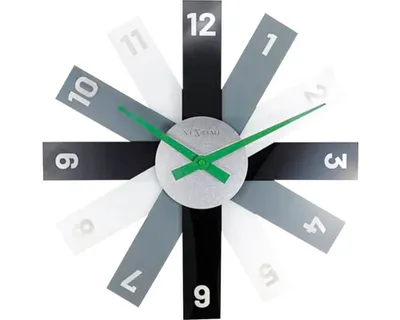 Immagine prodotto di NeXtime - 3285ZW - Orologio da parete - 40 cm - Nero - Plexiglass