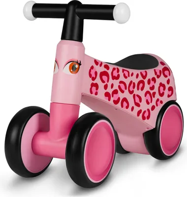 Image de Lionelo Roue SAMMY Diamètre des roues 15 cm Largeur de la voie avant 18,5 cm Voie arrière 15 cm Poignées de guidon en pouces, éclairées Rose