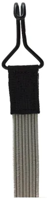 Image de Sandow Plat avec Crochets Doubles, 100 cm, Gris – Sangles Élastiques de Serrage