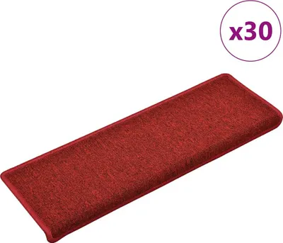 Produktbild von Stufenmatten 30 Stk. 65x21x4 cm Rot Rechteckiger Rand