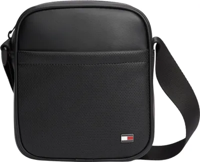 Image de Tommy Hilfiger Men Th Foundation Mini Reporter AM0AM14845, modèle crossover, couleur noire, pour homme
