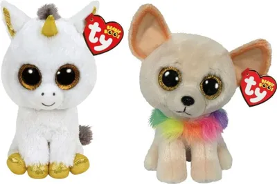 Immagine prodotto di Ty - Peluche - Beanie Boo's - Pegasus Unicorn & Chewey Chihuahua