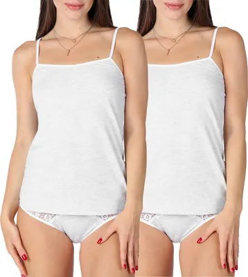 Produktbild von Bellivalini Damen Unterhemd aus Baumwolle BLV50-220 (Grau, 4XL )