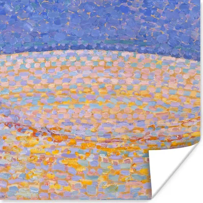 Produktbild von MuchoWow® Poster Düne III - Piet Mondrian - Alte Meister 50x50 cm - Wohnzimmerdekoration